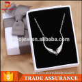China wholesale fancy design 925 silver necklace with two fish shaped pendant